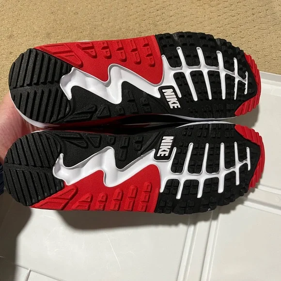 Nike Air Max 90 G TB University Red/White/Blk Golf Shoes DX5999-162 Mens Size 14